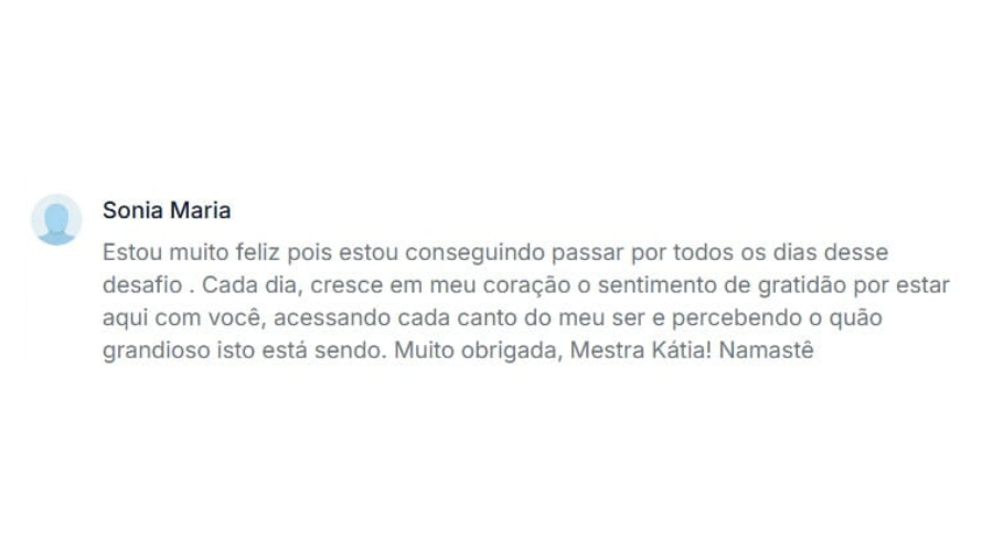Depoimento 1 de aluna