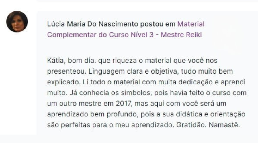 Depoimento 6 de aluna